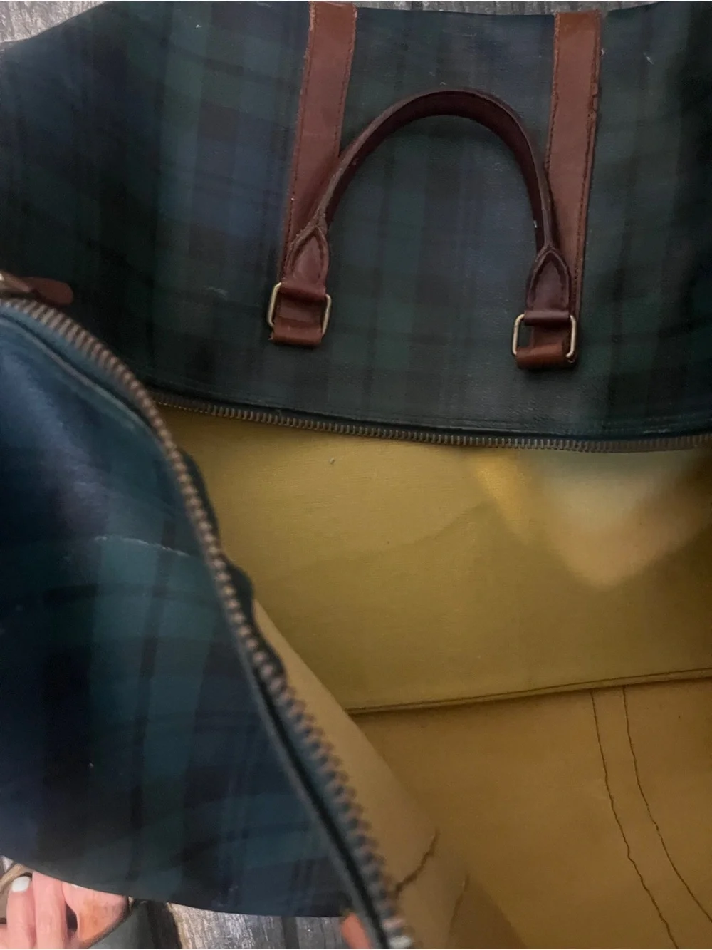 Vintage Polo Ralph Lauren Blackwatch Plaid  Travel Duffle Bag